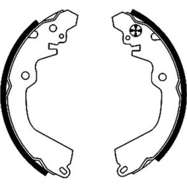 8DB 355 001-531 Bremsbackensatz