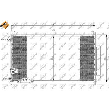 35740 Kondensator, Klimaanlage EASY FIT