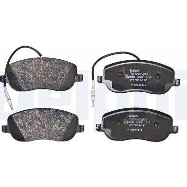 Delphi | Bremsbelagsatz, Scheibenbremse | LP1792 Delphi | Bremsbelagsatz, Scheibenbremse | LP1792