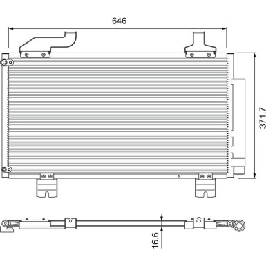 814417 Kondensator, Klimaanlage