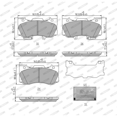 FDB5239 Bremsbelagsatz, Scheibenbremse PREMIER ECO FRICTION