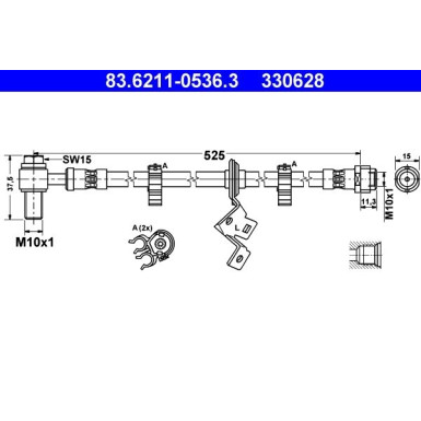 83.6211-0536.3 Bremsschlauch