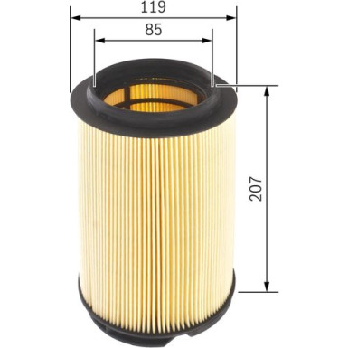 BOSCH F 026 400 299 Luftfilter