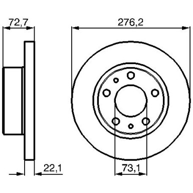 BOSCH | Bremsscheibe | 0 986 479 162