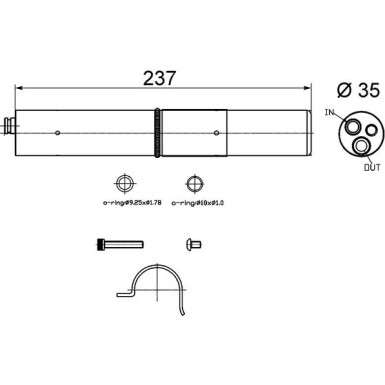 AD 250 000S Trockner, Klimaanlage BEHR AD 250 000S Trockner, Klimaanlage BEHR