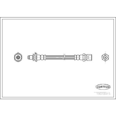 Corteco | Bremsschlauch | 19018915