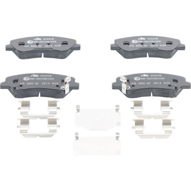 ATE | Bremsensatz, Scheibenbremse | 24.0122-0294.1, 13.0460-5548.2