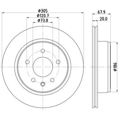 Hella | Bremsscheibe | 8DD 355 112-041