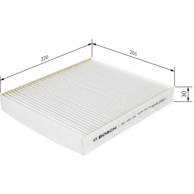 BOSCH 1 987 432 075 Innenraumfilter BOSCH 1 987 432 075 Innenraumfilter