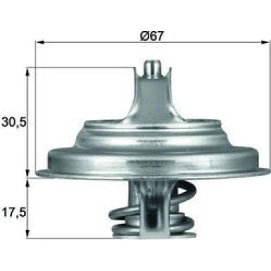 TX 54 71D Thermostat, Kühlmittel BEHR