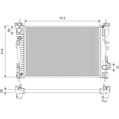 701391 Kühler, Motorkühlung 701391 Kühler, Motorkühlung