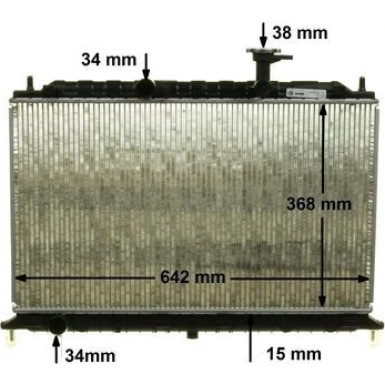 CR 1303 000P Kühler, Motorkühlung BEHR *** PREMIUM LINE ***