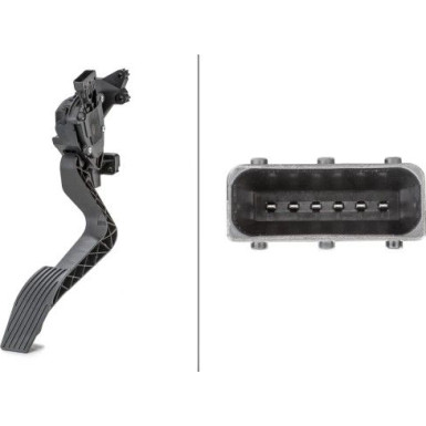 Hella | Sensor, Fahrpedalstellung | 6PV 010 175-711