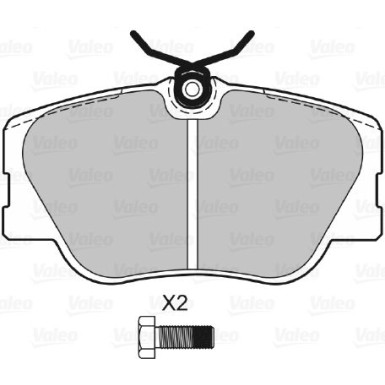 598315 Bremsbelagsatz, Scheibenbremse