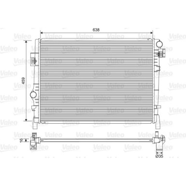 Valeo | Kühler, Motorkühlung | 701553