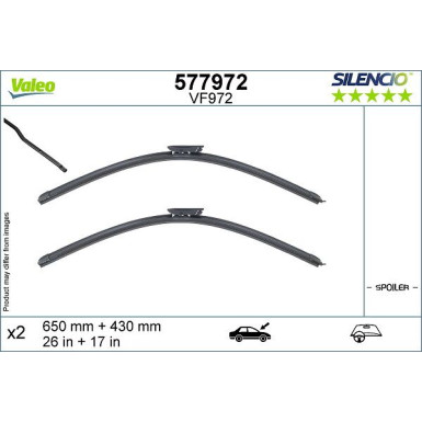 Valeo Wischblatt SILENCIO FLAT BLADE SET 577972
