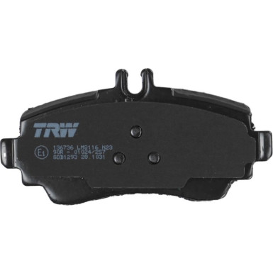 TRW | Bremsbelagsatz, Scheibenbremse | GDB1293