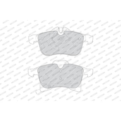 Ferodo | Bremsbelagsatz, Scheibenbremse | FDB1640