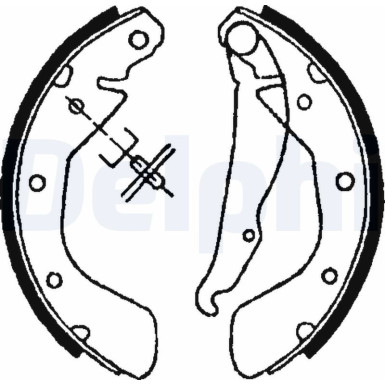 LS1622 Bremsbackensatz