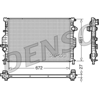 Denso | Kühler, Motorkühlung | DRM10069