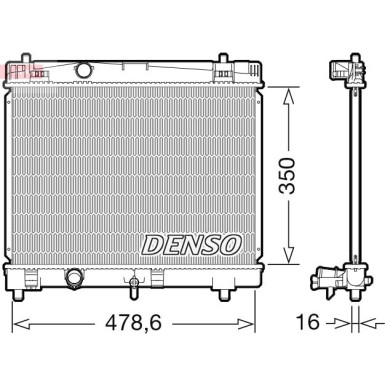 Denso | Kühler, Motorkühlung | DRM50103
