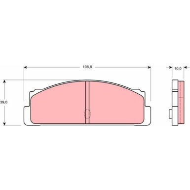 GDB107 Bremsbelagsatz, Scheibenbremse