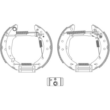 Hella | Bremsbackensatz | 8DB 355 005-041