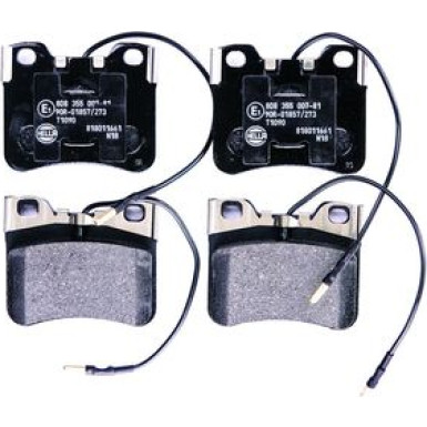 Hella | Bremsbelagsatz, Scheibenbremse | 8DB 355 007-811