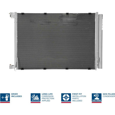 940432 Kondensator, Klimaanlage ** FIRST FIT **