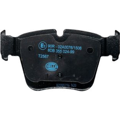 Hella | Bremsbelagsatz, Scheibenbremse | 8DB 355 024-991