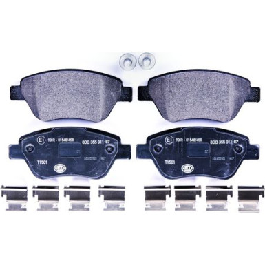 Hella | Bremsbelagsatz, Scheibenbremse | 8DB 355 011-871