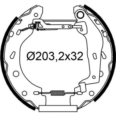 Valeo | Bremsbackensatz | 554974