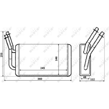 54230 Wärmetauscher, Innenraumheizung