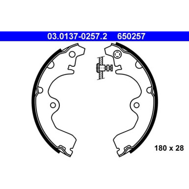 03.0137-0257.2 Bremsbackensatz 03.0137-0257.2 Bremsbackensatz