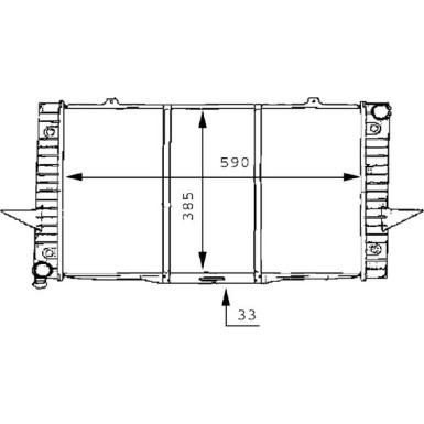 Mahle | Kühler, Motorkühlung | CR 165 000S