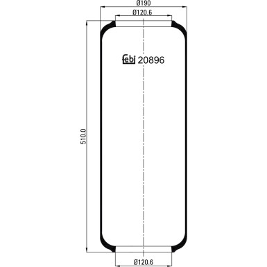 FEBI BILSTEIN 20896 Federbalg, Luftfederung