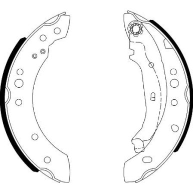 8DB 355 000-371 Bremsbackensatz