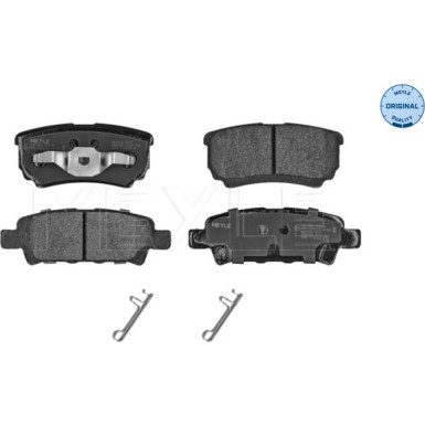 025 240 1416/W Bremsbelagsatz, Scheibenbremse MEYLE-ORIGINAL: True to OE.