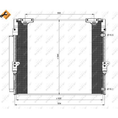 35862 Kondensator, Klimaanlage EASY FIT