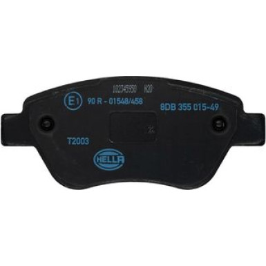 Hella | Bremsbelagsatz, Scheibenbremse | 8DB 355 015-491
