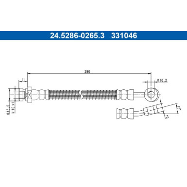 24.5286-0265.3 Bremsschlauch 24.5286-0265.3 Bremsschlauch