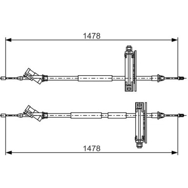 1 987 477 932 Seilzug, Feststellbremse 1 987 477 932 Seilzug, Feststellbremse