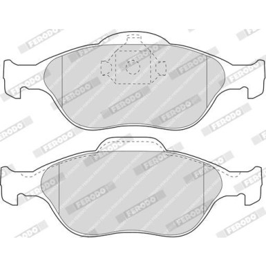 Ferodo | Bremsbelagsatz, Scheibenbremse | FDB1394