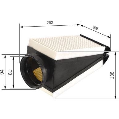 BOSCH F 026 400 497 Luftfilter BOSCH F 026 400 497 Luftfilter