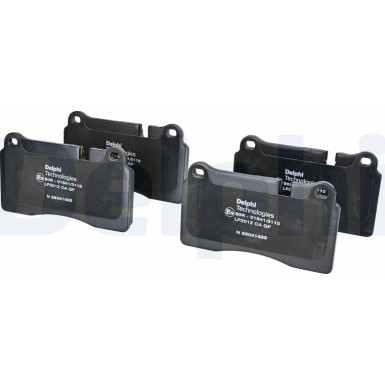 Delphi | Bremsbelagsatz, Scheibenbremse | LP2012
