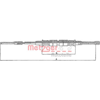 Metzger | Seilzug, Feststellbremse | 10.743