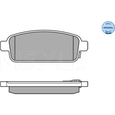 025 250 9616/W Bremsbelagsatz, Scheibenbremse MEYLE-ORIGINAL: True to OE.