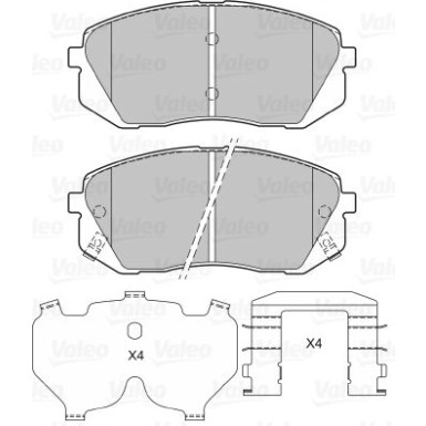 601322 Bremsbelagsatz, Scheibenbremse