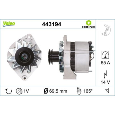 443194 Generator VALEO CORE-FLEX