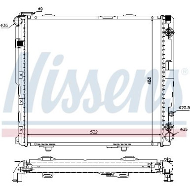 Nissens | Kühler, Motorkühlung | 62699A Nissens | Kühler, Motorkühlung | 62699A